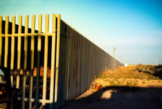 istock The Border Wall Along The Texas and Mexico Border 1152284325
