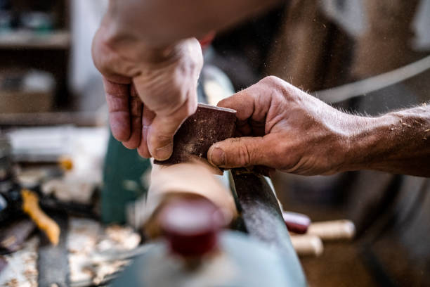 istock Carpenter's Atelier in a Busy Day. 1152285126