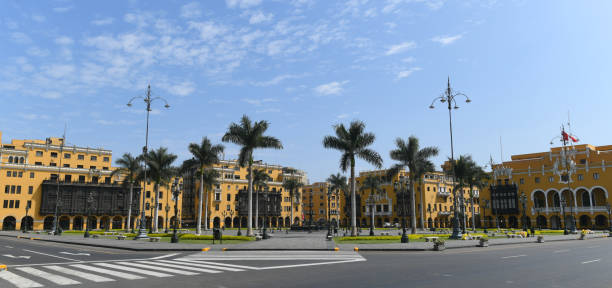 Main Square of Lima, Peru stock photo