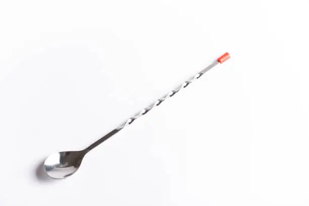 isolated bar spoon on white background