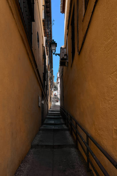istock Staircase and narrow alley 1152298085