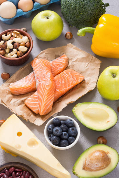 istock Keto diet . Healthy background . 1152303484