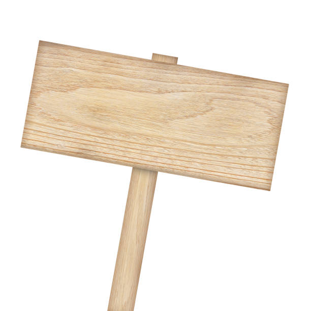 istock Wooden sign isolated on white background 1152305169