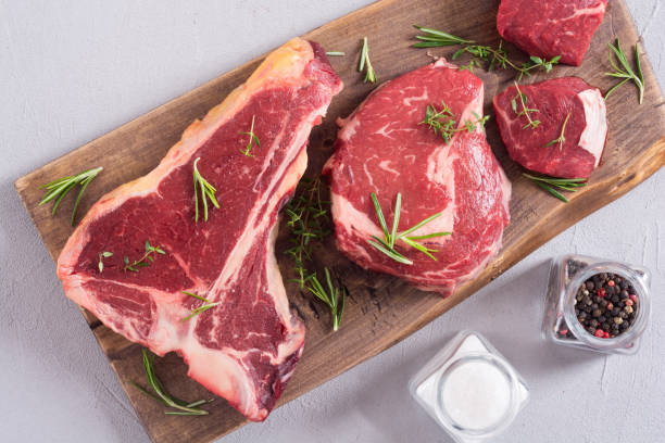 istock Variety of raw beef meat steak 1152307808
