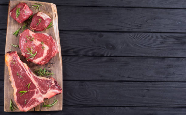 istock Variety of raw beef meat steak 1152307822
