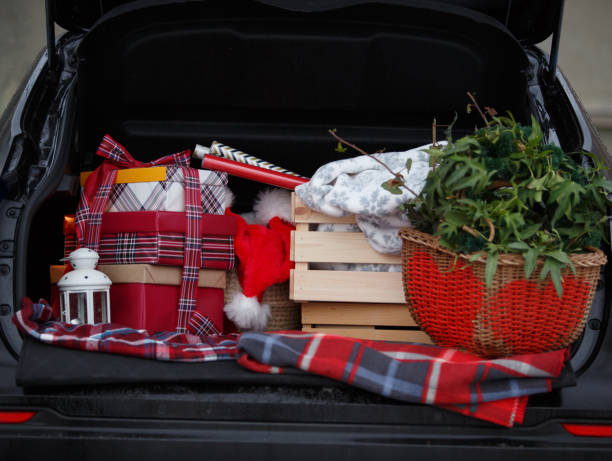 istock Christmas presents in car trunk 1152309863