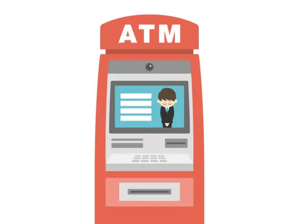 Vector illustration of atm