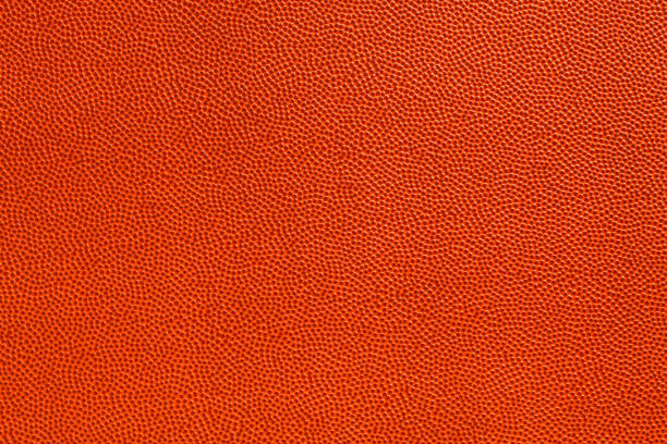 Close up of basketball texture background stock photo