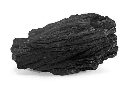 Charcoal  isolated on white