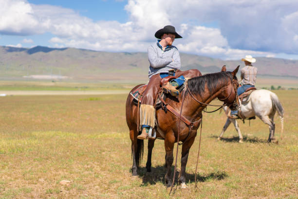 istock Cowboy riding in Utah, USA 1152318396