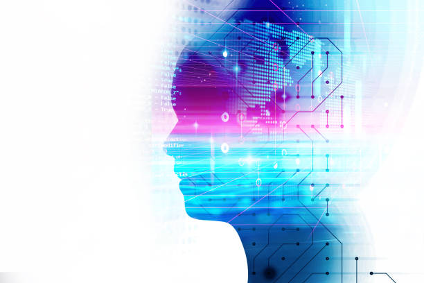 istock 3d rendering of virtual human silhouette on technology background illustration 1152322744
