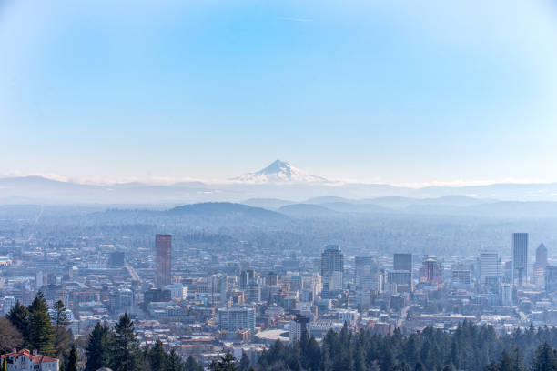 Portland Oregon and Mt. Hood