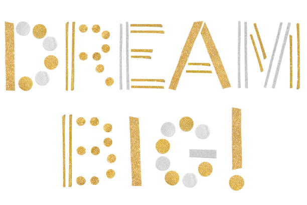istock Dream big text paper cut on white background 1152323854