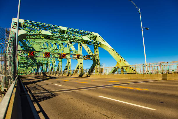 istock Empty Jacques Cartier Bridge in Montreal Quebec Canada 1152333451