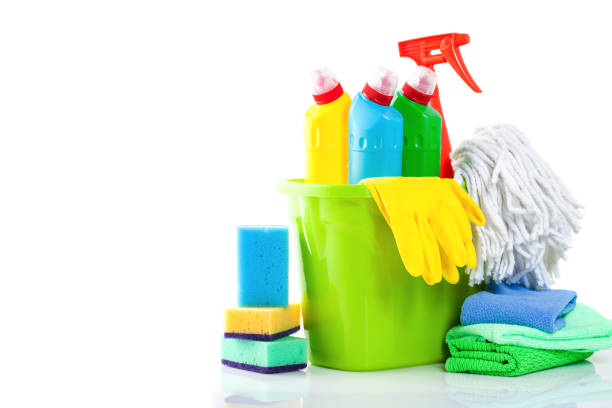 istock Cleaning items in bucket 1152338433