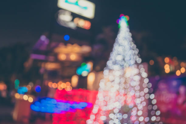 istock bokeh from street light on christmas time. 1152345071