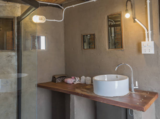 istock Faucet and Sink in Country Loft Interior Design Room 1152347179