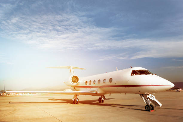 istock Private Jet On Airport Rump 1152348726