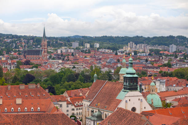 Aerial view of Graz