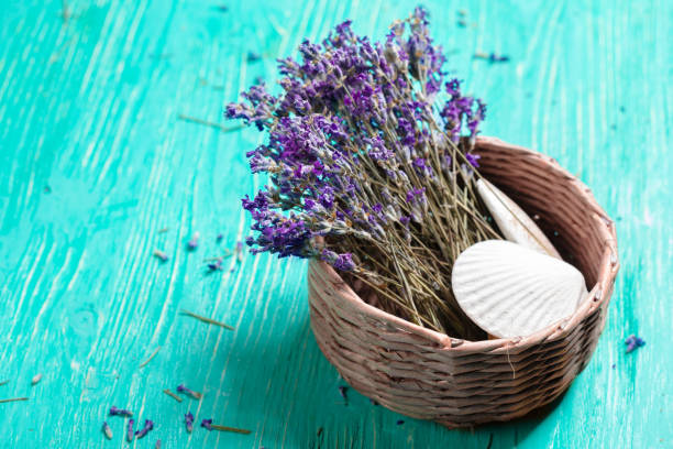 istock Fresh lavender on wood 1152354346