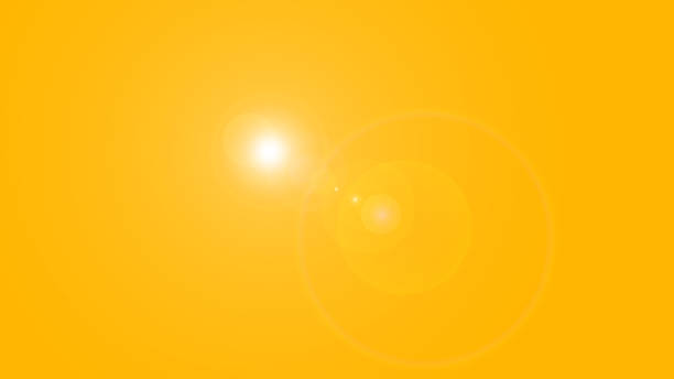 istock Yellow background with glow effect. Sun and stars effect. 1152359349