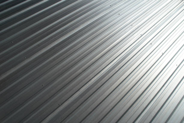 алюминиевая панель - corrugated steel стоковые фото и изображения