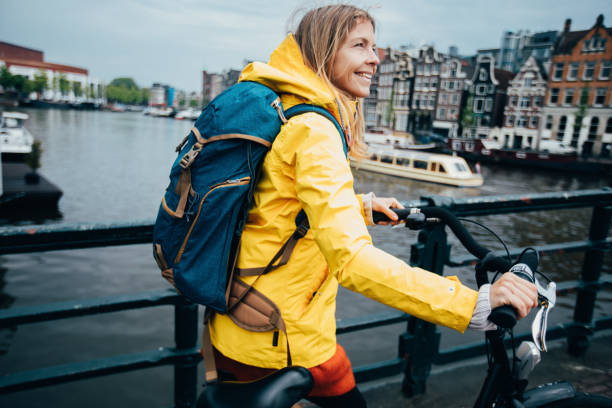istock Rainy and cold day in Amsterdam 1152382614