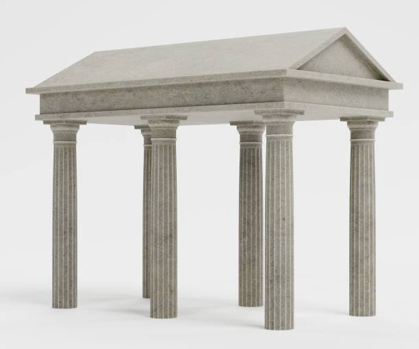 istock Realistic 3D Render of Doric Temple 1152384371