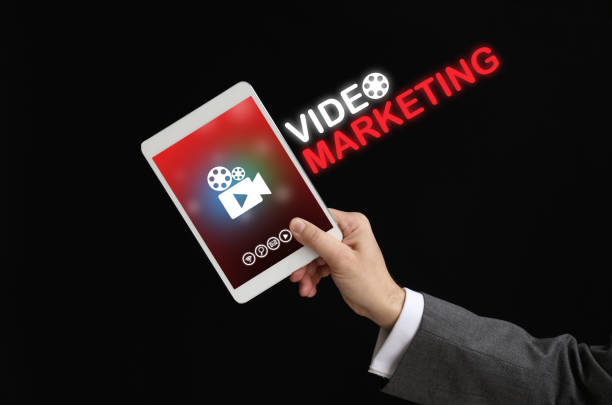 istock Hand writing Video Marketing on tablet 1152387491