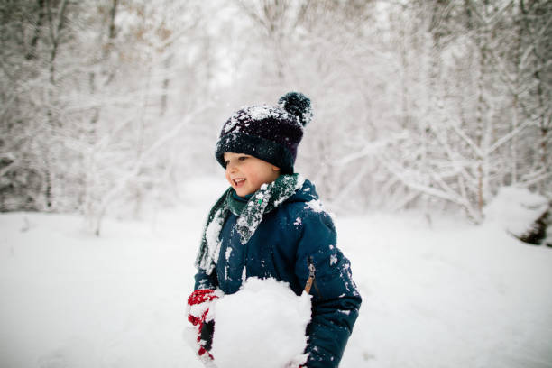 istock Little boy on the snow 1152388056