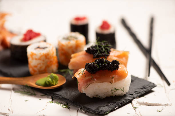 istock Shushi and black caviar 1152393955