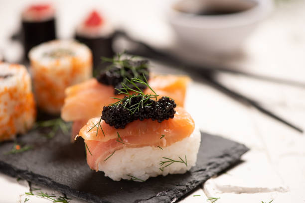 istock Shushi and black caviar 1152395559