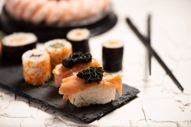 istock Shushi and black caviar 1152395643