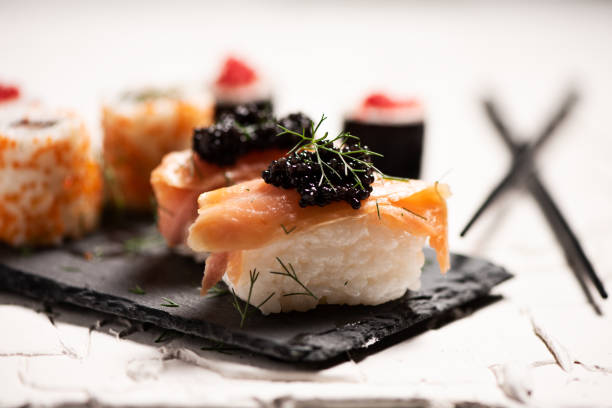 istock Shushi and black caviar 1152395725