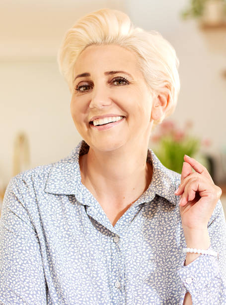 istock Middle age housewife posing. 1152396393