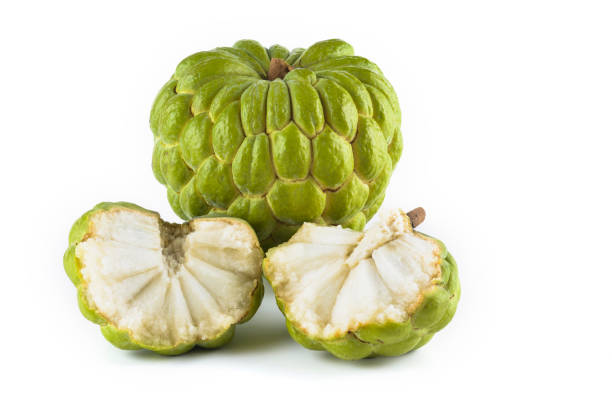 istock Ripe Sugar Apple fruit isolated on white background 1152403807