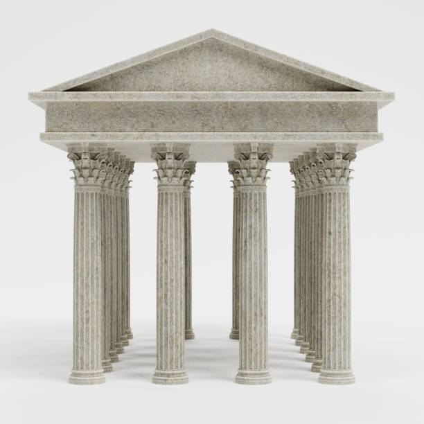 istock Realistic 3d Render of Corinthian Temple 1152409351