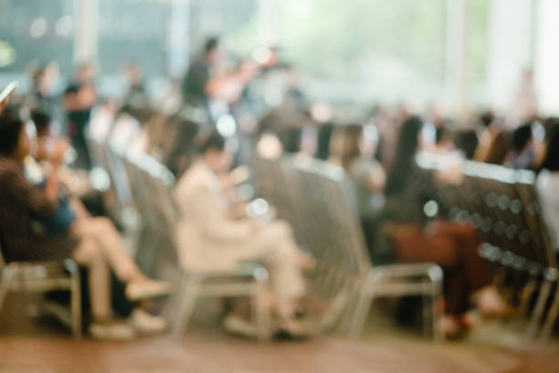 istock Blurry of auditorium for shareholders' meeting or seminar event 1152411225