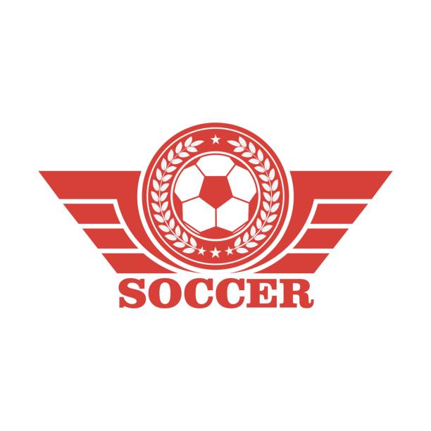 ilustraciones, imágenes clip art, dibujos animados e iconos de stock de ilustración en color de un emblema de club de fútbol - crear escudos de futbol