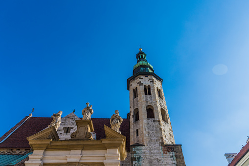 Krakow Poland. APril 2019. The Church of Saints Peter and Paul in the Old Town district of Krakow, Poland