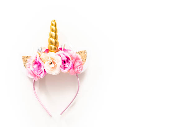 istock Colorful unicorn headband on a white background. 1152420022