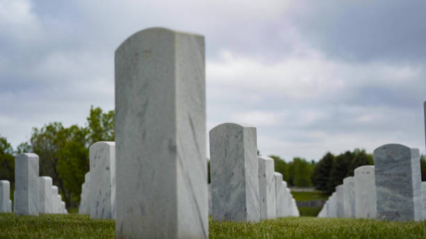 istock An endless rows of white marble gravestones 1152420119