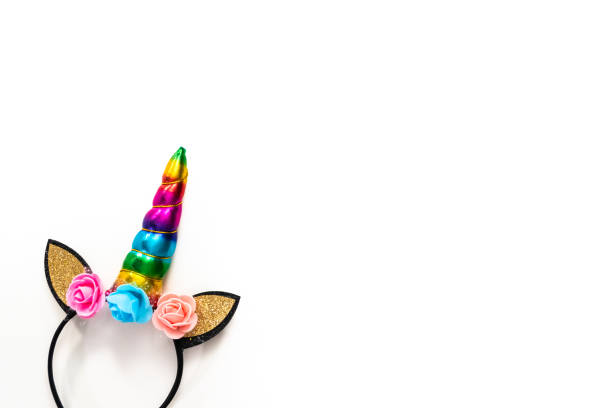 istock Colorful unicorn headband on a white background. 1152420199