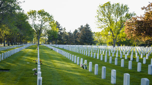 istock An endless rows of white marble gravestones 1152420326