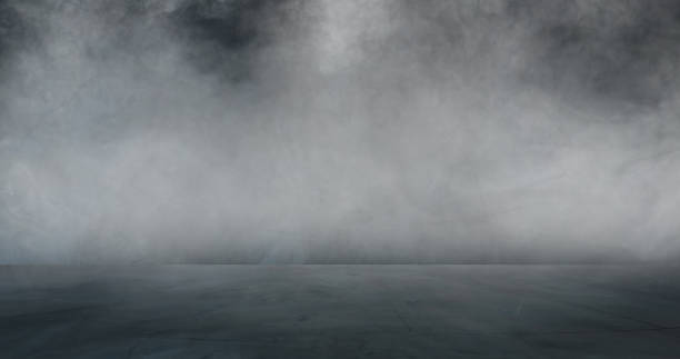 istock empty dark room abstract fog smoke glow rays wall and floor interior displays product 1152421865