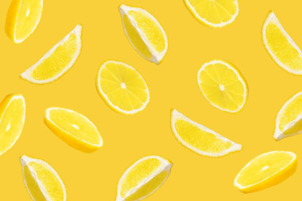 istock Abstract mix of lemon slices 1152423374