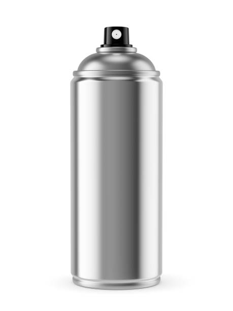 istock Blank spray paint metal can isolated on white 1152423551