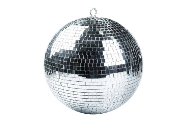 istock Disco ball closeup isolated on white background 1152424620