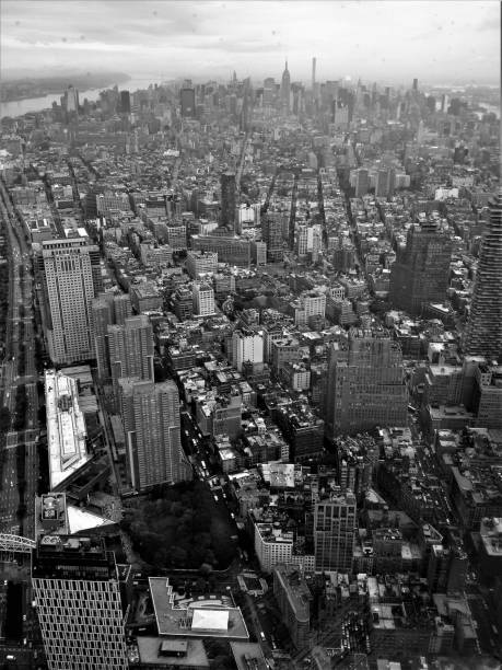 istock A black and white view of Manhattan from the top of a skyscraper 1152425197