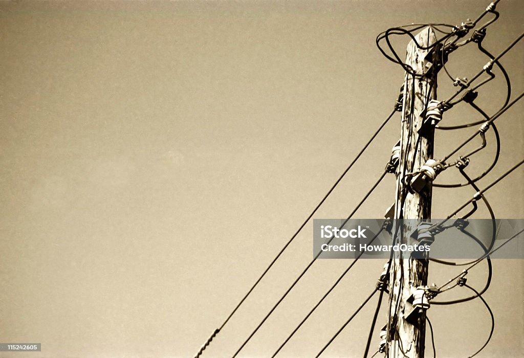 telegraph pole - Photo de Ciel libre de droits